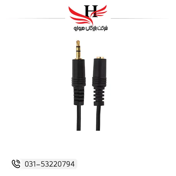 کابل افزایش صدا AUX مناسب افزایش طول اتصال اسپیکر، آمپلی‌فایر و سیستم‌های صوتی، گزینه‌ای مناسب برای خرید عمده از هیوارو